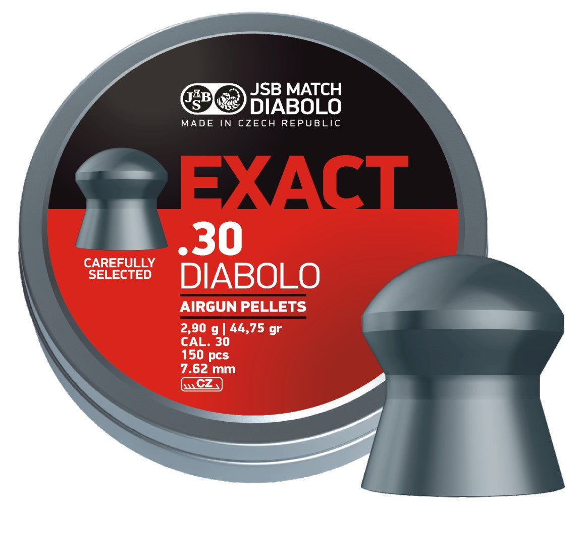 JSB EXACT .30, 44.75 Grains, DOMED, 150ct - Vanguard Outdoors