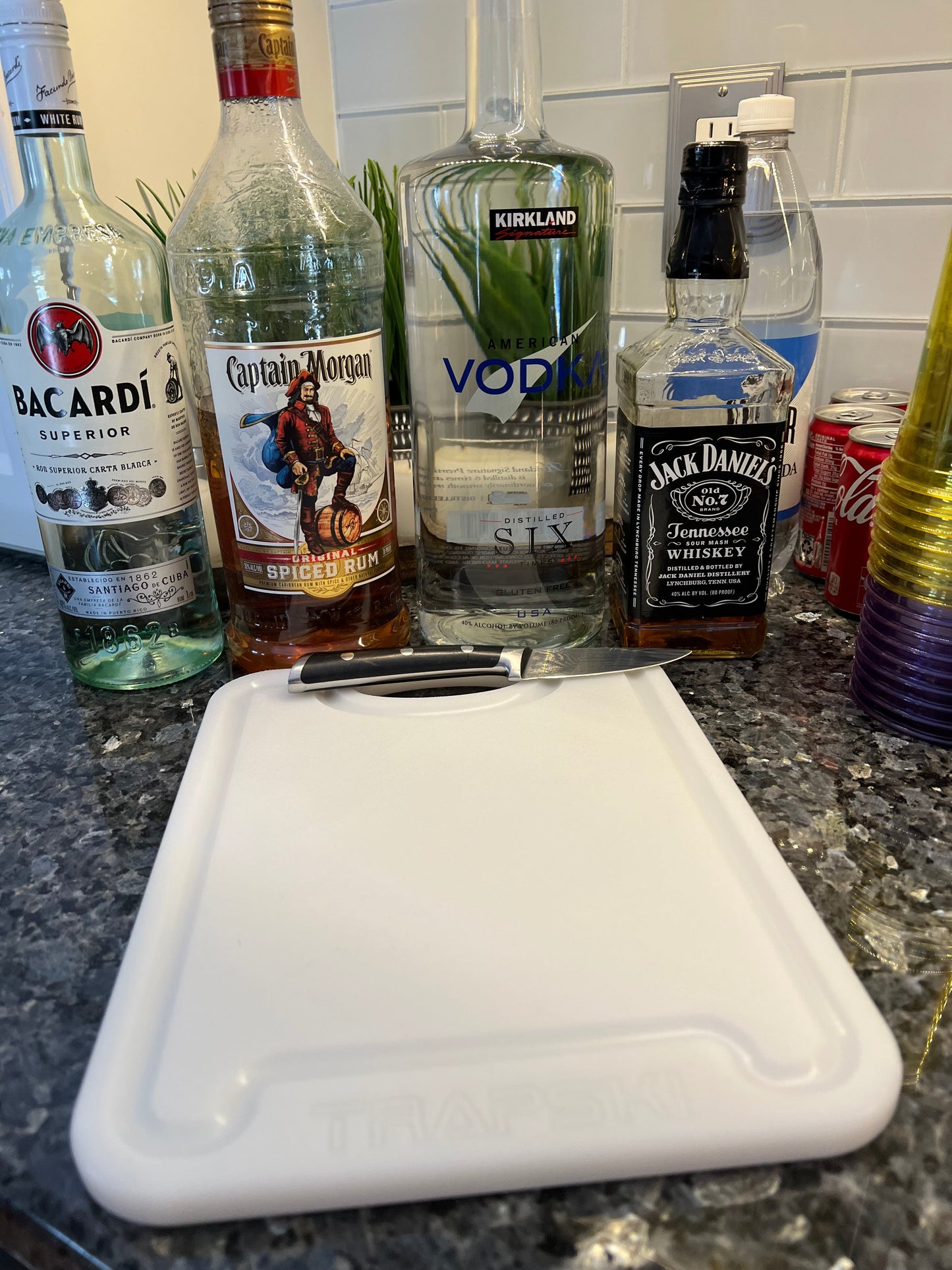 TRAPSKI Premium 1/2 Inch Thick HDPE Cutting Boards | Food-Grade Kitchen Prep Surface | Juice Grooves | Made in the USA