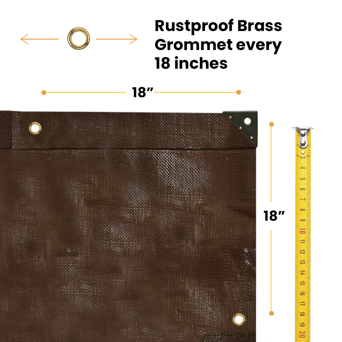 4' x 20' Super Heavy Duty Poly Tarp