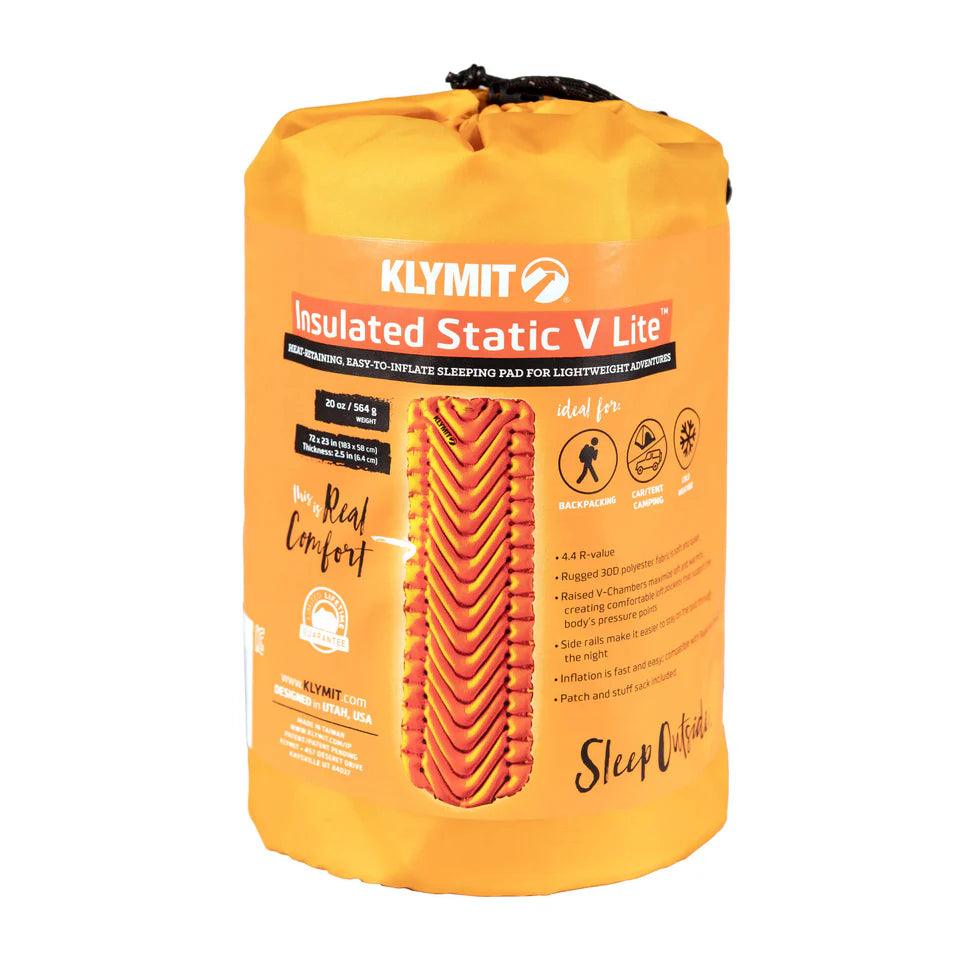 Insulated Static V Lite Sleeping Pad - Mango Orange