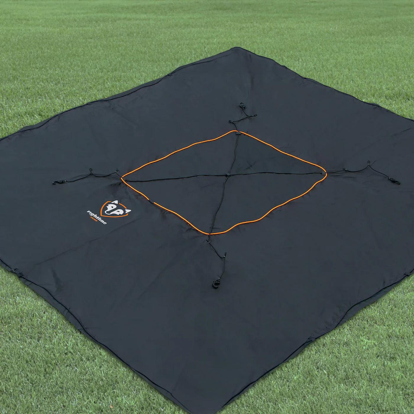 TRUCK BED CARGO NET WITH BUILT-IN TARP