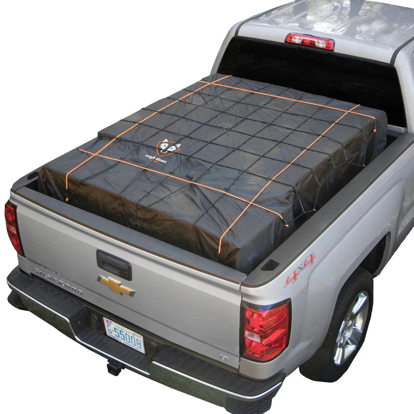 TRUCK BED CARGO NET WITH BUILT-IN TARP