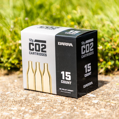 12 Gram CO2 Cartridges - 15 Count