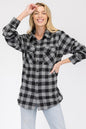 Womens Boyfriend Flannel Shirt S-L ONLY