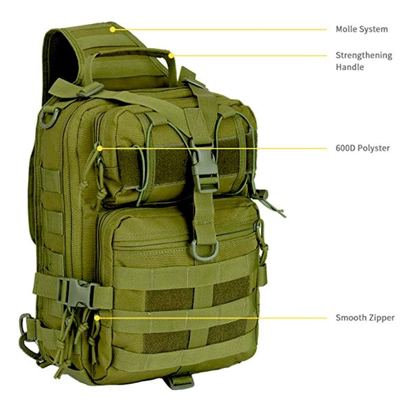 Tactical Military Medium Sling Range Bag