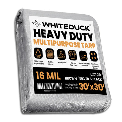 30’ x 30’ Super Heavy Duty Poly Tarp