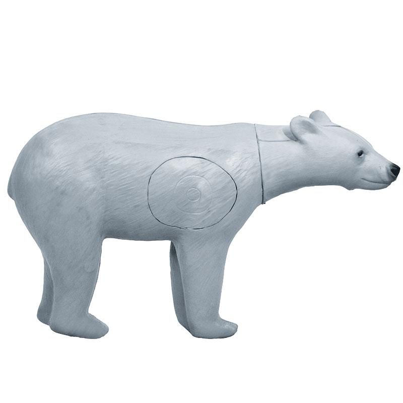 Real Wild 3D Walking Bear White Archery Target with EZ Pull Foam - Vanguard Outdoors