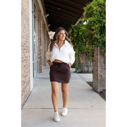 Bridget BROWN Jogger Skirt