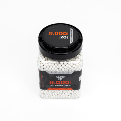 Biodegradable Airsoft 6mm/.20g BBs - 5,000 Count