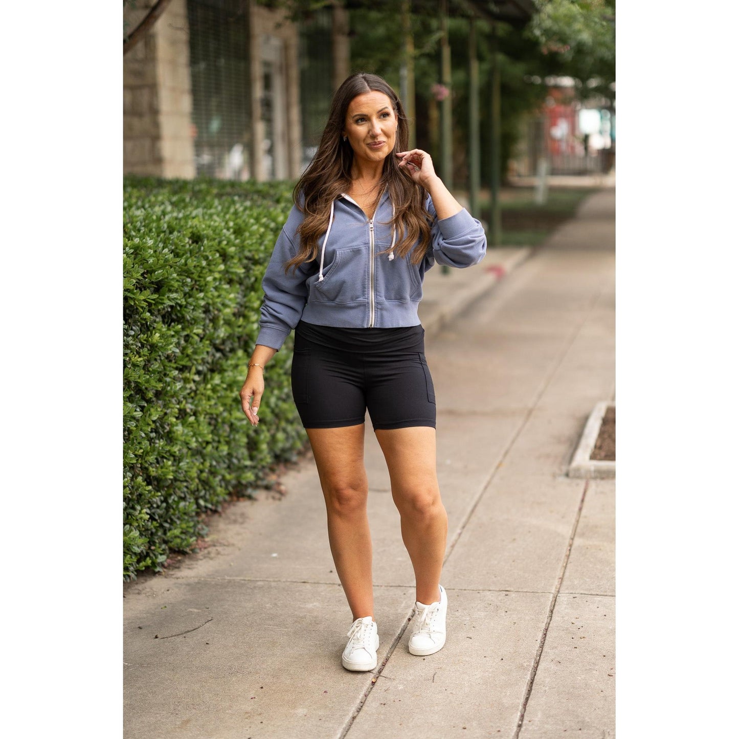 Taylor - Fold Over Biker Shorts