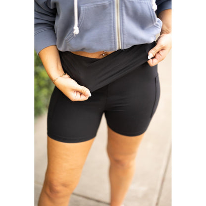 Taylor - Fold Over Biker Shorts