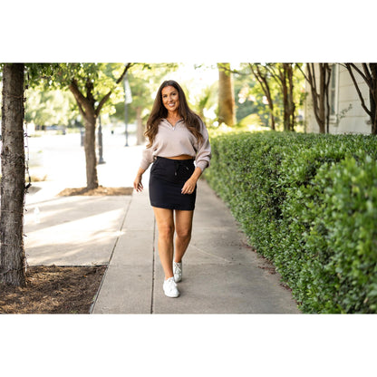 Kristina BLACK Jogger Skirt
