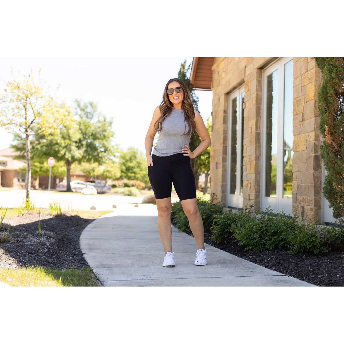 Bree - Black Biker 7-inch Shorts