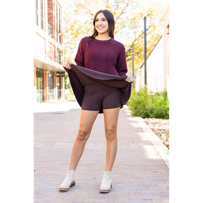 Britt - Brown Skort