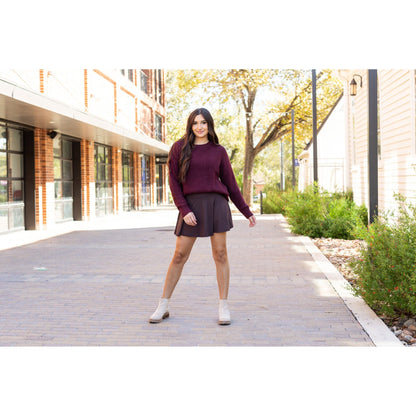 Britt - Brown Skort