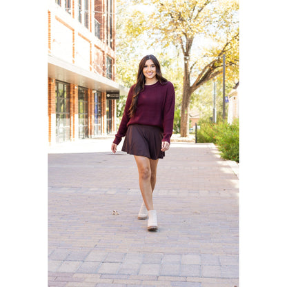 Britt - Brown Skort