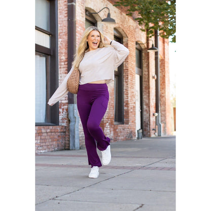Reese  Purple Flare Leggings