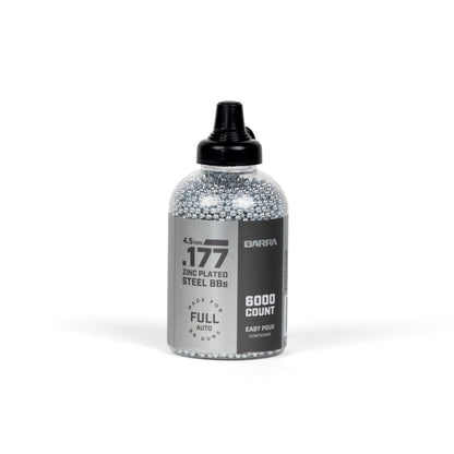 .177 cal/4.5mm Zinc Plated Steel BBs - 6,000 Count