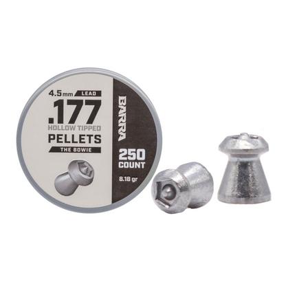 Bowie Hollow Tipped .177 Caliber Pellets - 250 Count