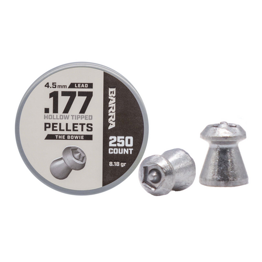 Bowie Hollow Tipped .177 Caliber Pellets - 250 Count