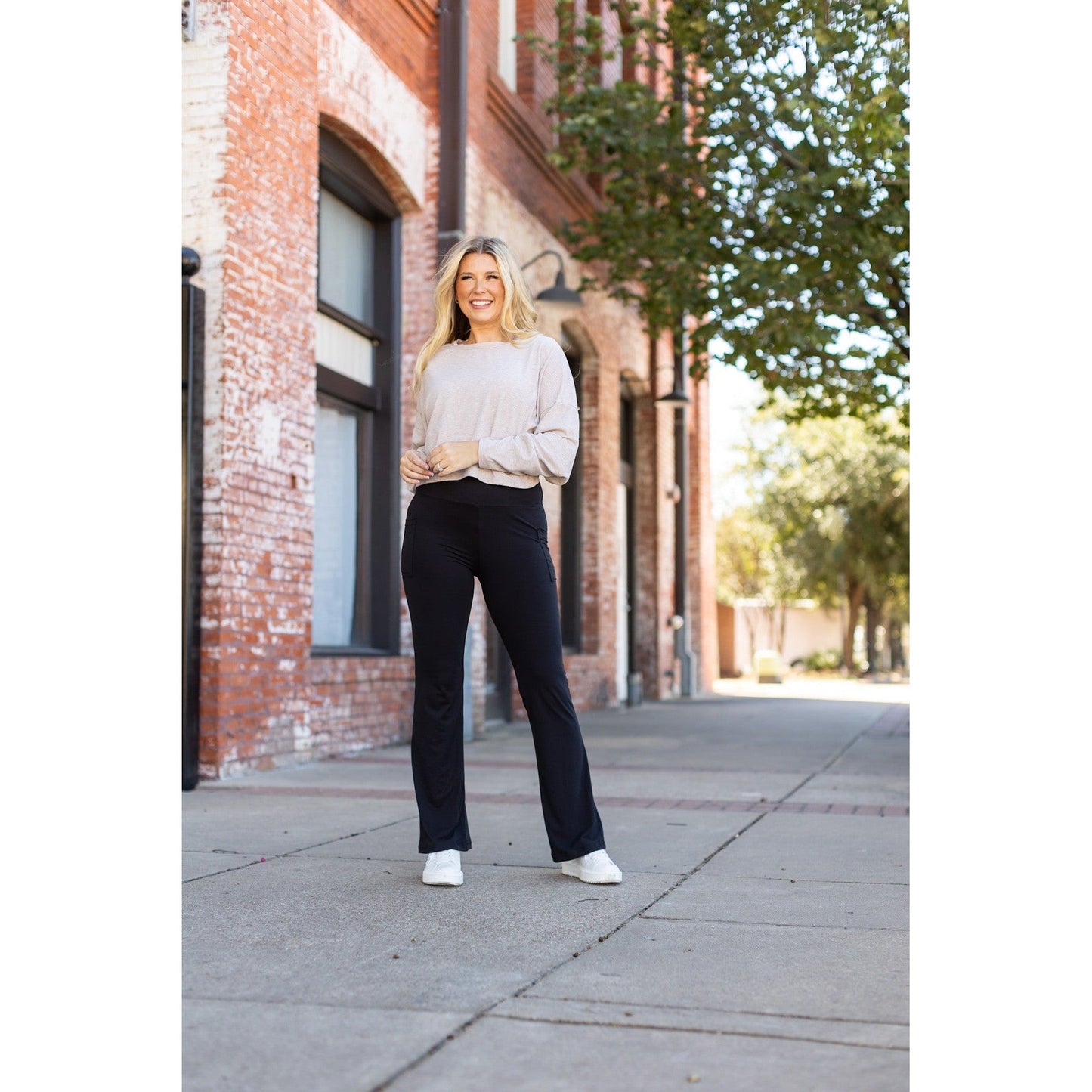 Vanessa - Black Bootcut Leggings