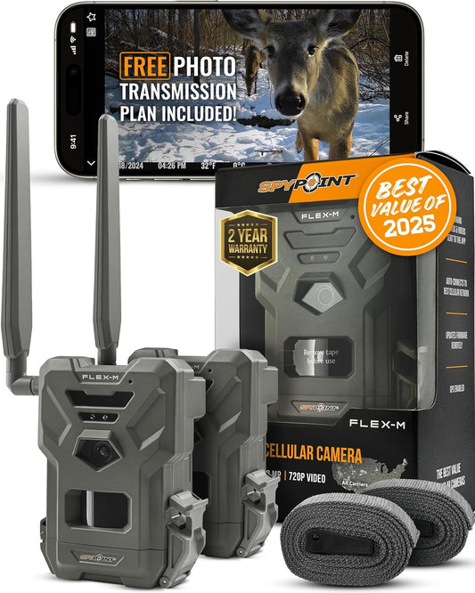 Spypoint Flex-M Twin Pack Cellular Camera Twin Pack Multi Carrier