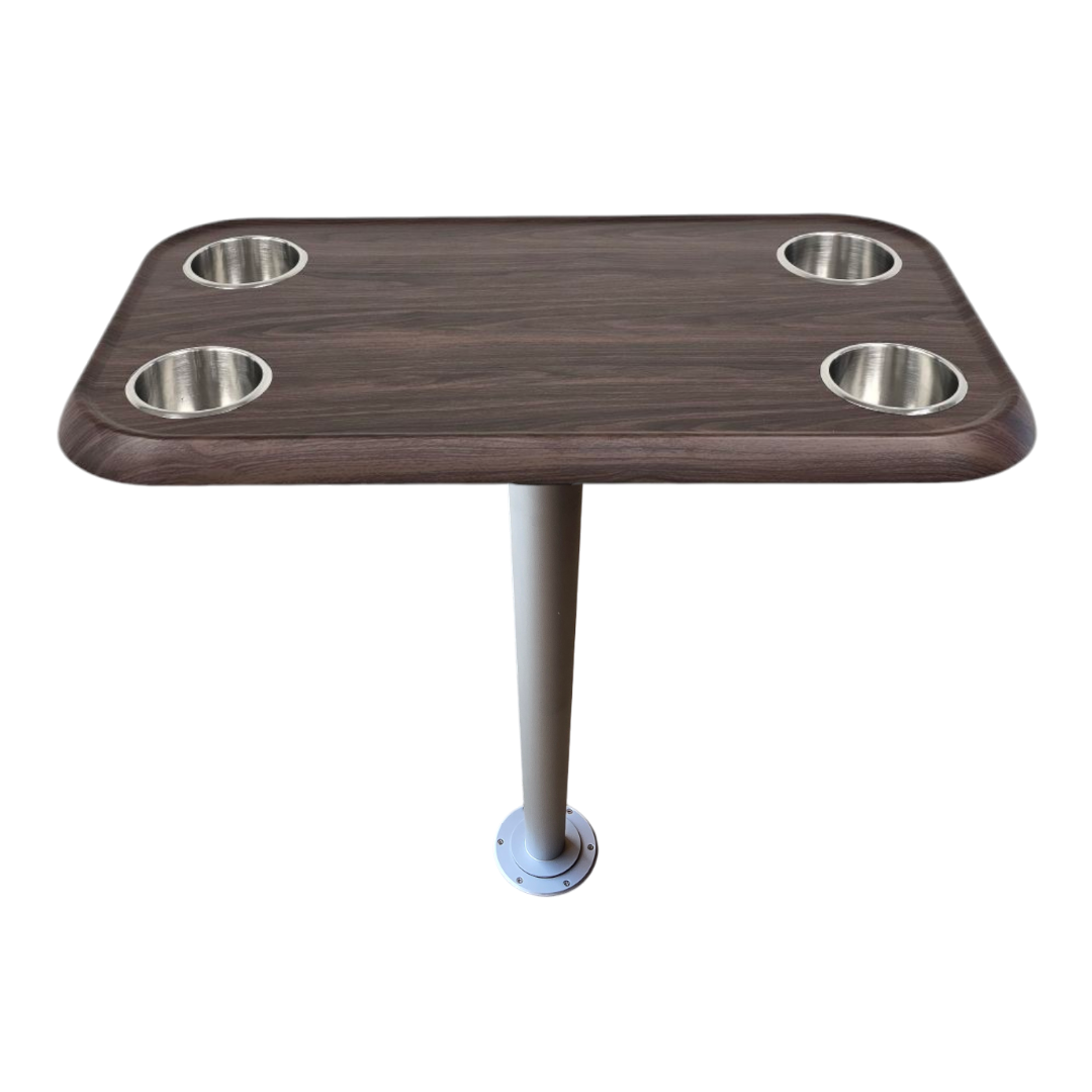 RV Side Tables | RV End Tables - Table Set - 6" Floor Plate System, Cocktail Design (6 colors)