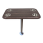 RV Side Tables | RV End Tables - Table Set - 6" Floor Plate System, Cocktail Design (6 colors)