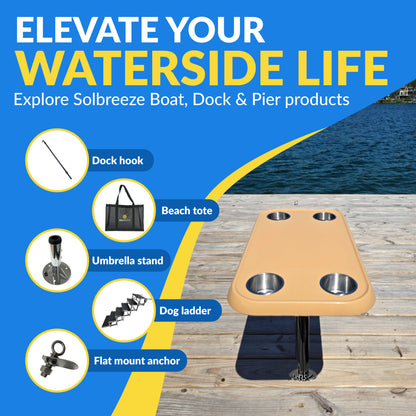 Boat Table Set - 6" Floor Plate System (6 colors)