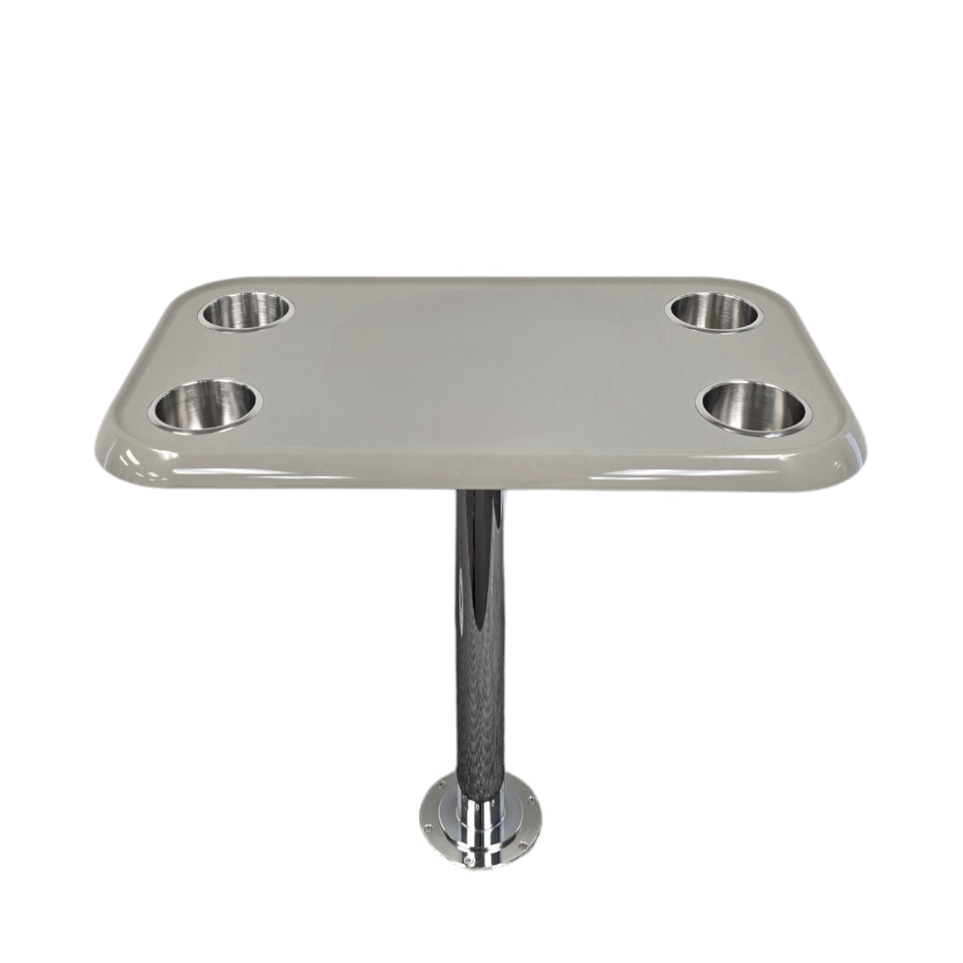 RV Side Tables | RV End Tables - Table Set - 6" Floor Plate System, Cocktail Design (6 colors)