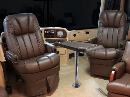 RV Side Tables | RV End Tables - Table Set - 6" Floor Plate System, Cocktail Design (6 colors)