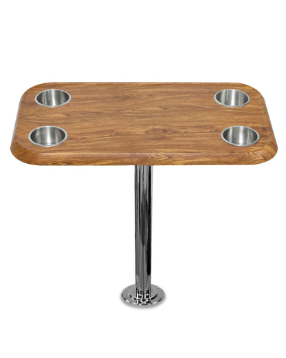 RV Side Tables | RV End Tables - Table Set - 6" Floor Plate System, Cocktail Design (6 colors)