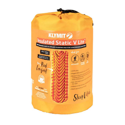 Insulated Static V Lite Sleeping Pad - Mango Orange