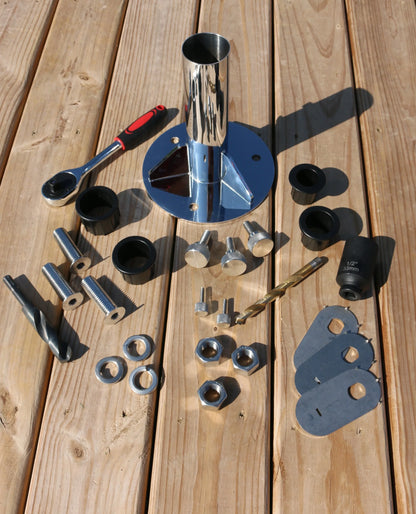 Breezelock™ Dock & Boat Flag/Umbrella Stand - Stainless Steel Umbrella Stand