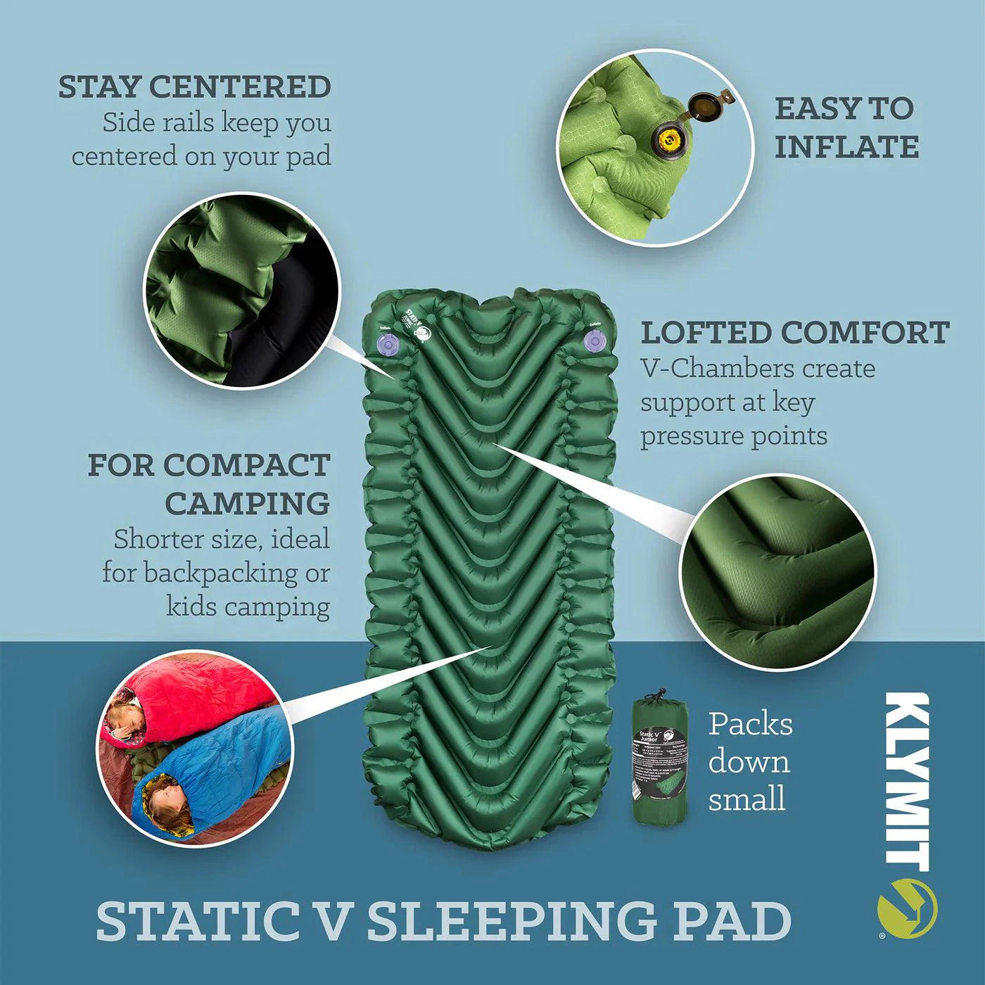 STATIC V SHORT™ SLEEPING PAD