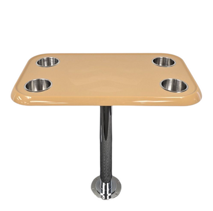 RV Side Tables | RV End Tables - Table Set - 6" Floor Plate System, Cocktail Design (6 colors)