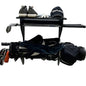 TRAPSKI Single Golf Bag Wall Rack Storage Organizer with Top Rectangle Shelf