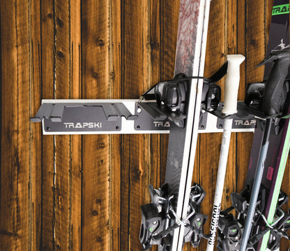 Wall Rack Holds Skis or Snowboard by Bindings, Yard Tools, Gear & Equipment - Made in the USA